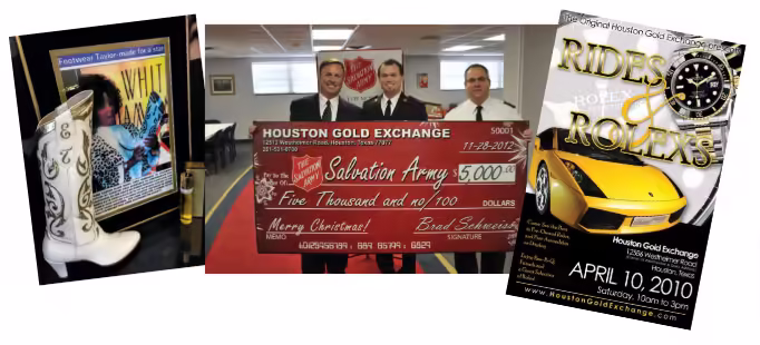 Compra de oro y joyas en Houston Gold Exchange, Houston, Texas. Compradores de oro de confianza y expertos en joyería.