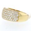 Elegant 18K gold diamond pave ring for jewelry lovers. Perfect for special occasions or everyday lux.
