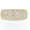 Elegant 18K gold diamond pave ring for jewelry lovers.