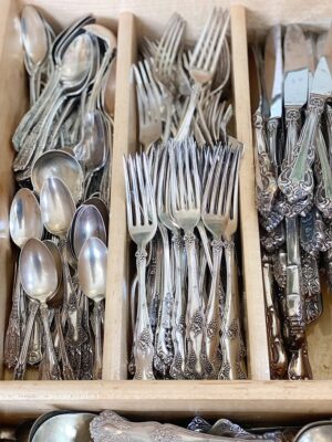 Sterling silver flatware sets for sale or cash at Houston Gold Exchange.