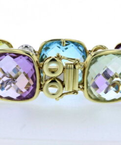 14K Multi Stone Bracelet