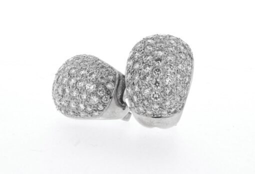 18k 6.00ctw Pave Diamond Earrings - Imagen 2
