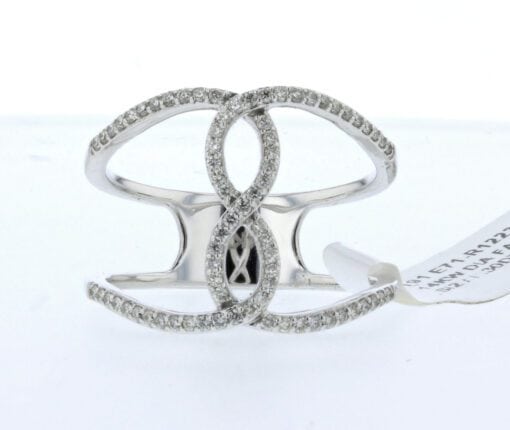 14K Infinito Anillo de Diamantes