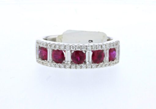 Pulsera de rubíes y diamantes de 18 quilates