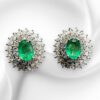 Emerald and Diamond Earrings