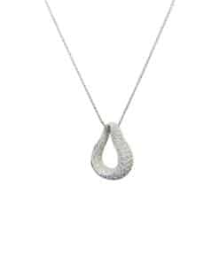 Diamond Pave Teardrop Pendant