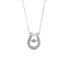 Diamond Horseshoe Pendant