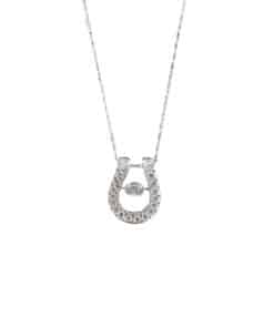 Diamond Horseshoe Pendant