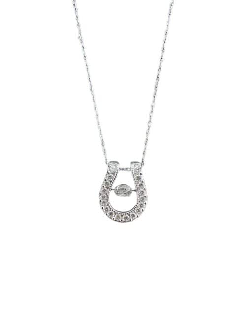 Diamond Horseshoe Pendant