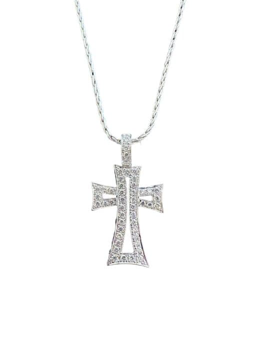Colgante Cruz Abierta de Diamantes