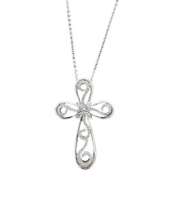 Colgante Cruz de Diamantes